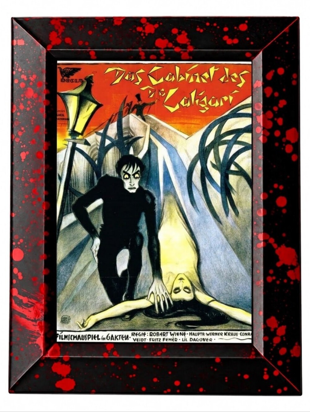 Dr. Caligari Gothic horror Das Cabinet des  masterpiece Framed Photo Print Art